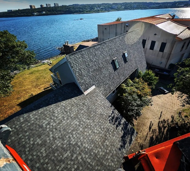 Waterfront roofing project